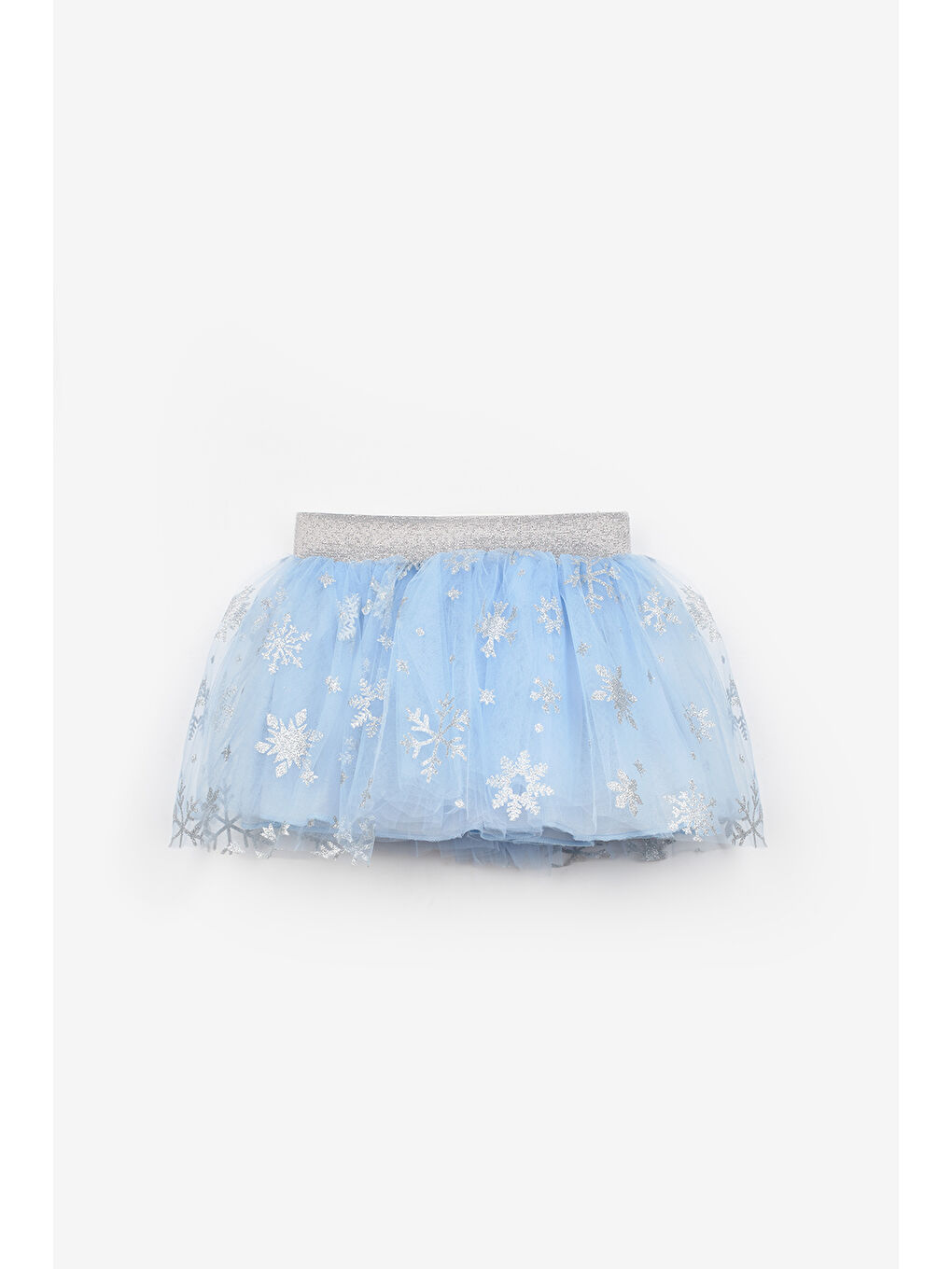 Mavi Kar Tanesi Baskılı Kız Çocuk Tül Etek - Pauline-2