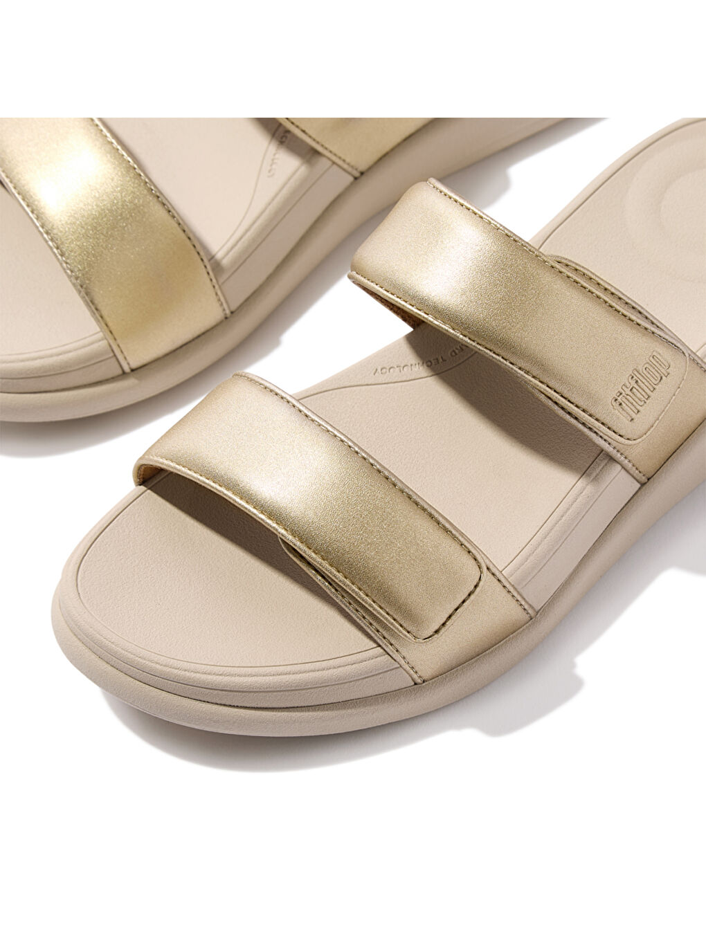 Gri Kadın Terlik IW2-090 / 675/ A99 Fit Flop F-MODE GO Adjustable Two-Bar Slides-3