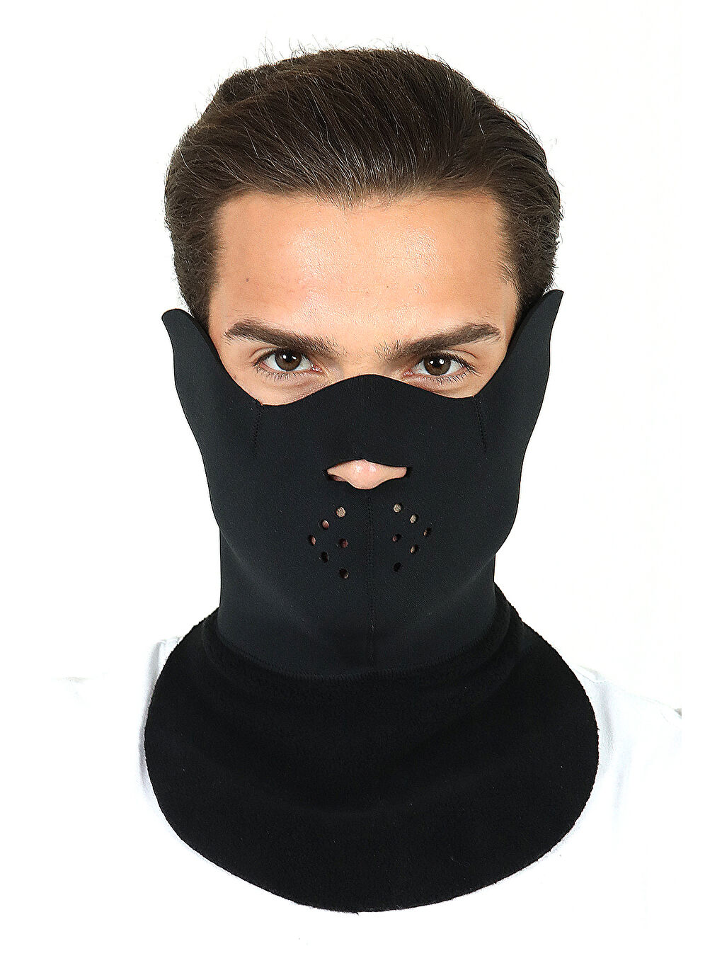 Siyah Softshell Maske Polar SİYAH