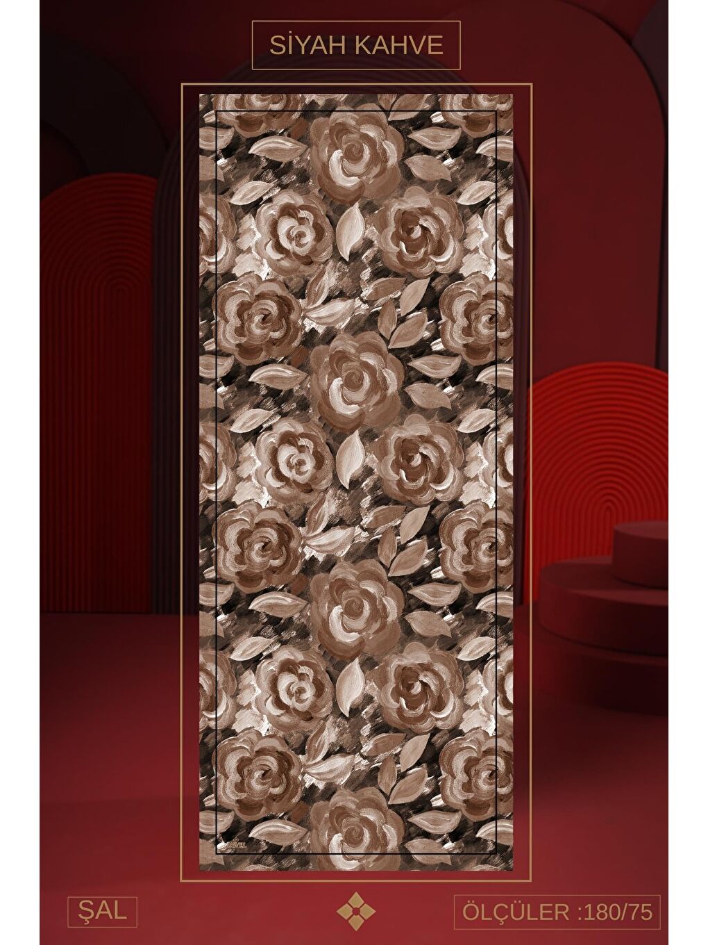 Karışık Kadın Marla Soft Şal Paketi(Siyah Kahve-Kahve-Sütlü)-3