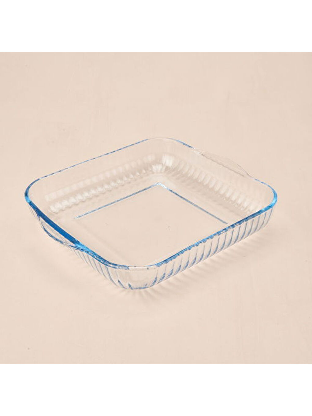 Renksiz Twin 2'li Kare Cam Fırın Kabı - Şeffaf-1