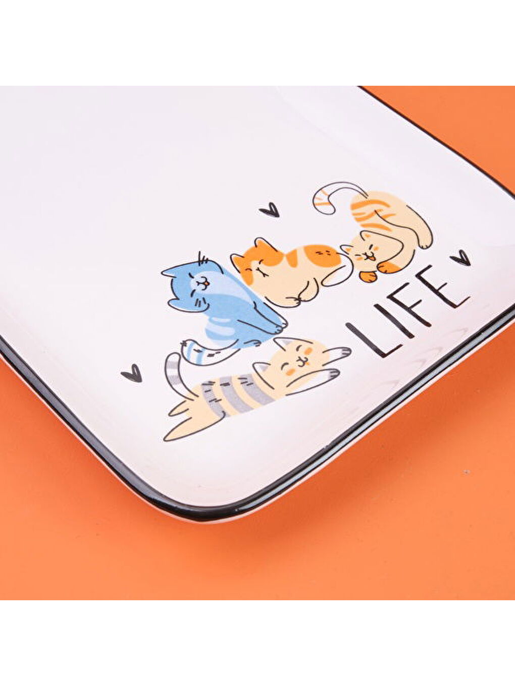 Karışık Kitchen Life Desenli Servis Tabağı - Renkli - 19 cm-2