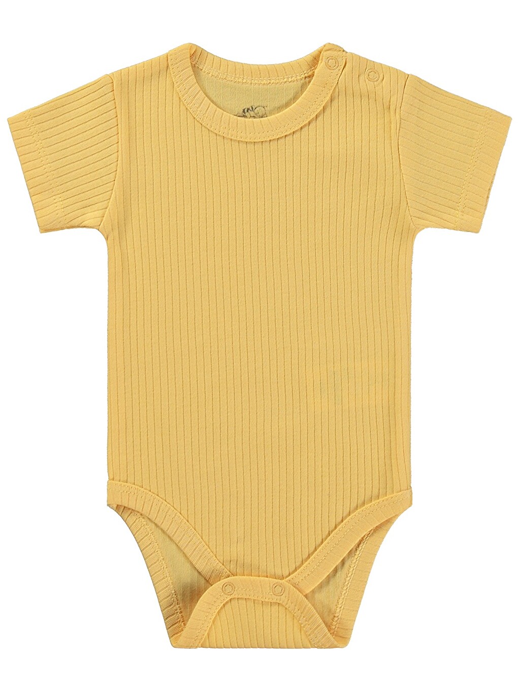 Kısa Kol Basic 3'lü Set 1-18 Ay Çıtçıtlı Badi - Mavi-2