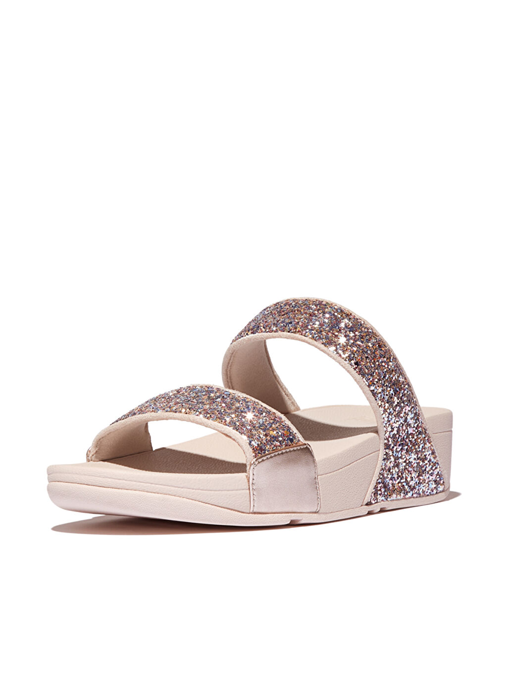 Pembe Kadın Terlik JE5-C33/C55 LULU Multi-Tonal Glitter Slides-5