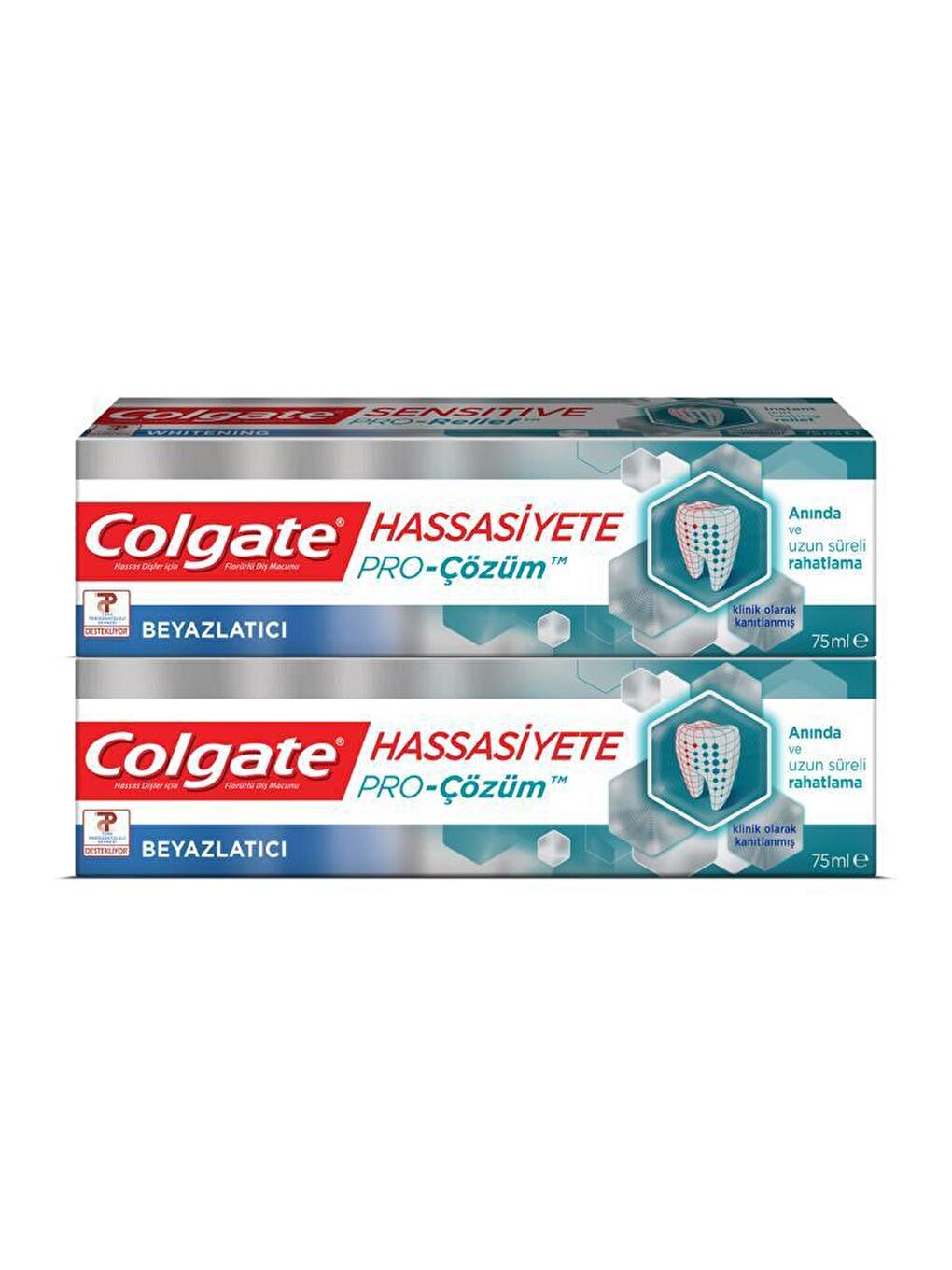 Colgate Karışık Hassasiyete Pro Çözüm Beyazlatıcı Pro Relief Diş Macunu 75 ml x 2 Adet - 1