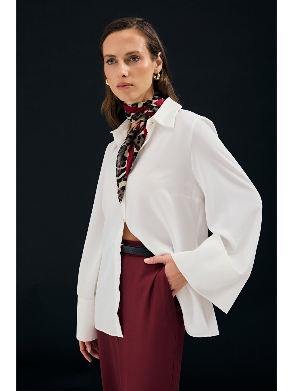 İspanyol Kol Gömlek - Ekru