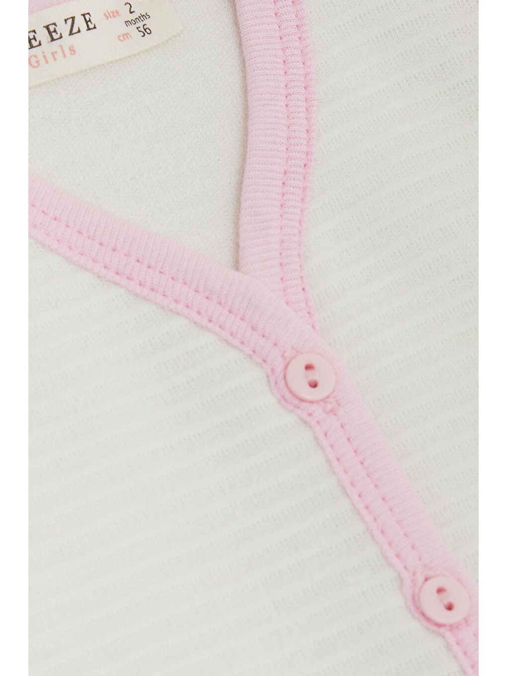 Kız Bebek Yelek Düğmeli Ekru (4-9 Ay)-1