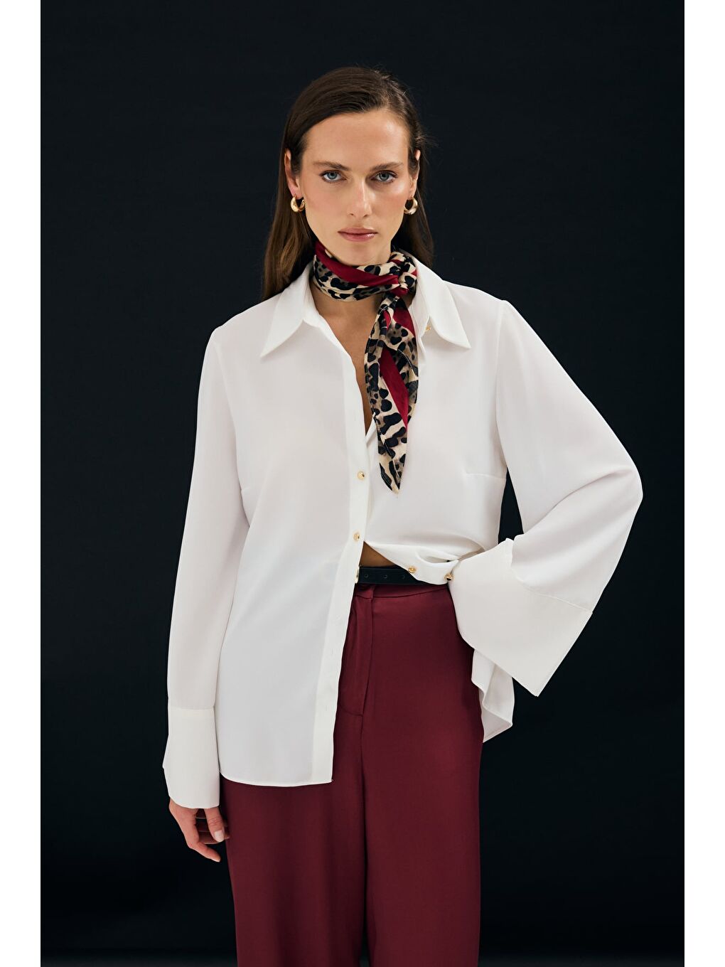 İspanyol Kol Gömlek - Ekru-1