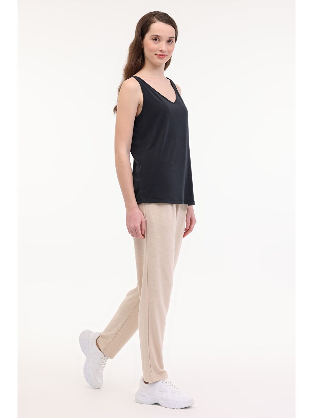 WL ANTIQUE 22CT8765 5FX Bej Kadın Eşofman Altı-2