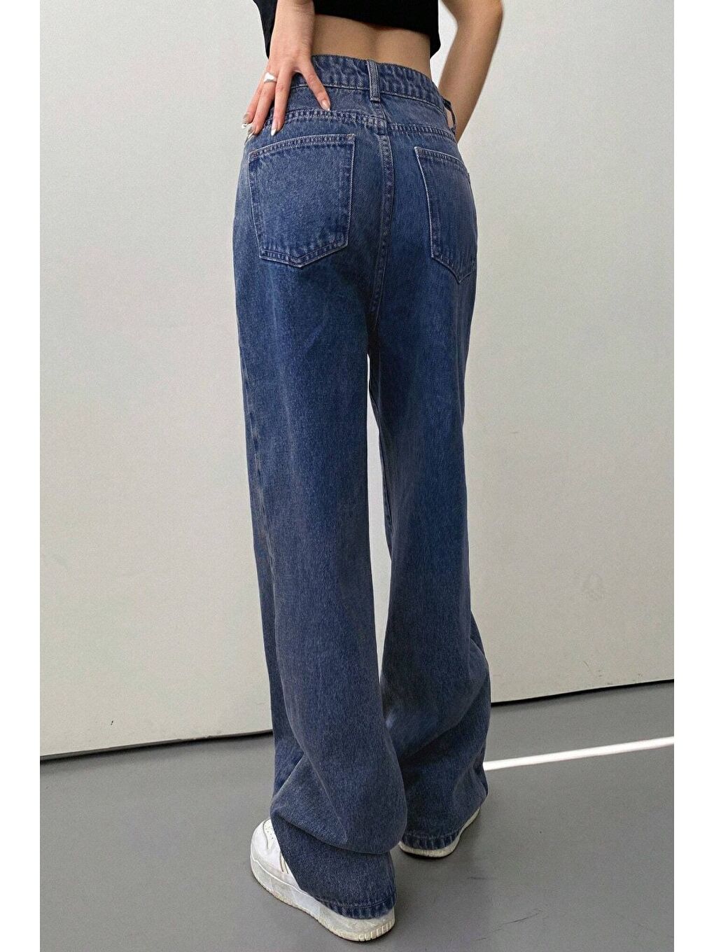 Baggy Jean Pantolon Mavi   26755-3