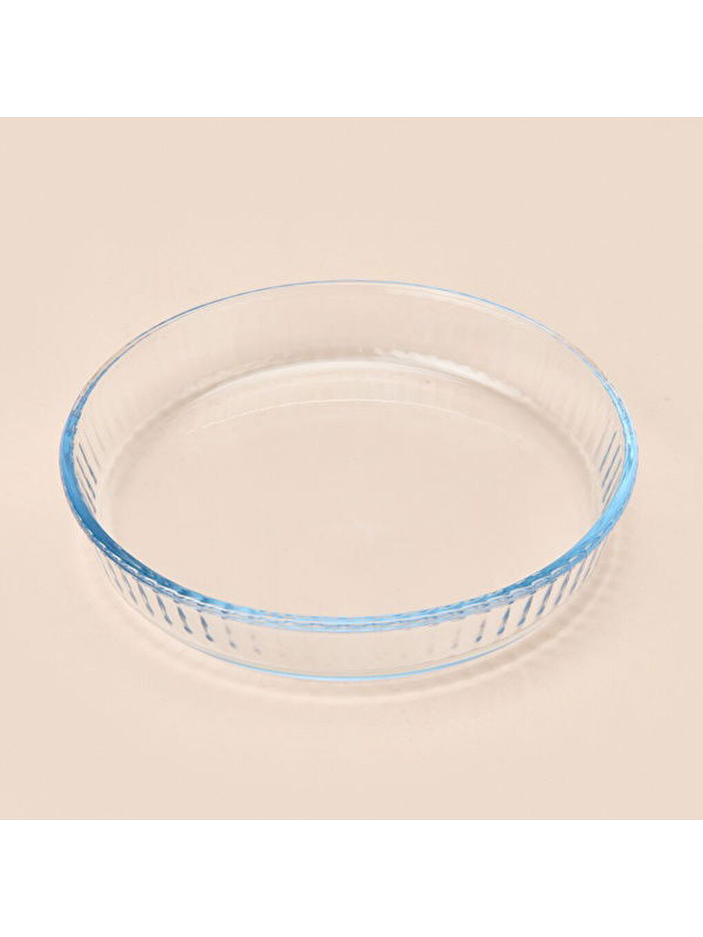 Renksiz Twin Yuvarlak Petekli Cam Fırın Kabı - Şeffaf - 25 cm-7