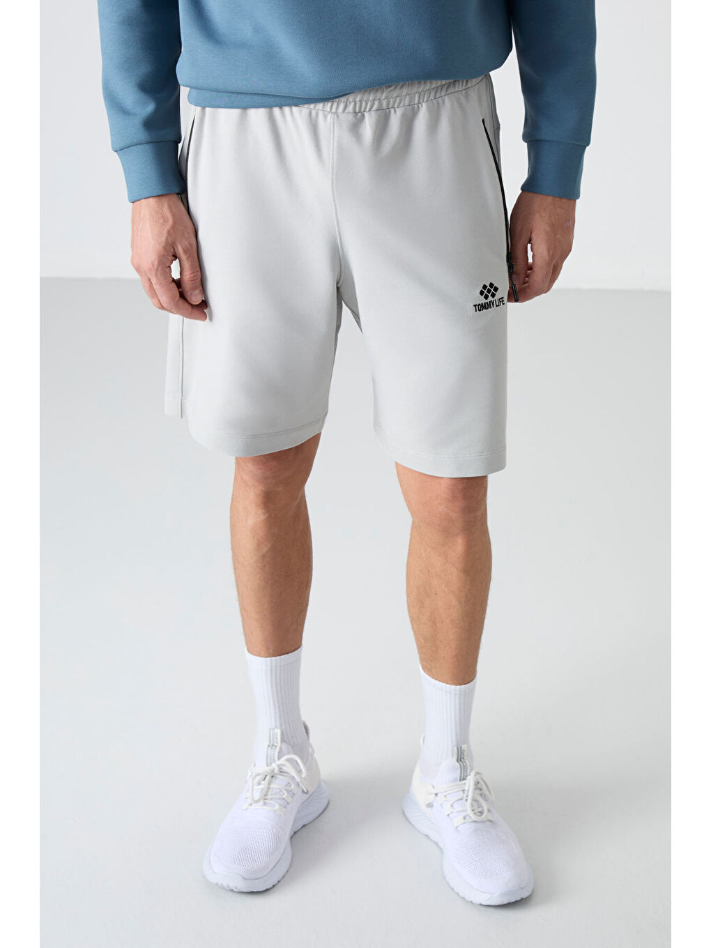 Standart Kalıp 2li Paket Koyu Gri-Taş Erkek Şort - 81136-3