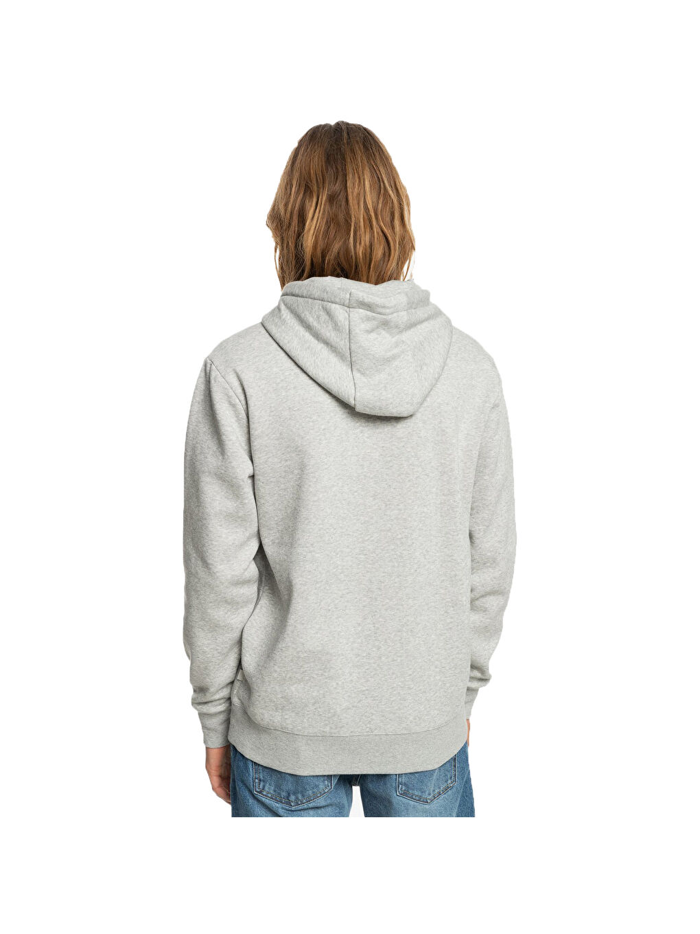 Gri Big Logo Hood Erkek Sweatshirt-2