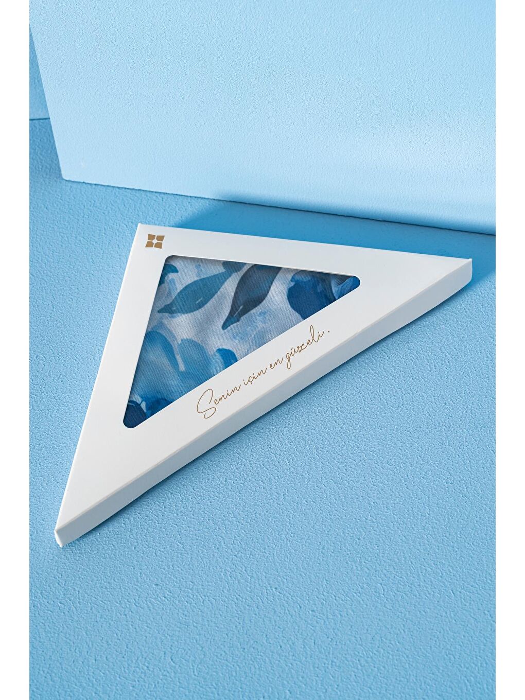 İndigo Kadın Çiçek Desenli Ephedra Soft Eşarp-1