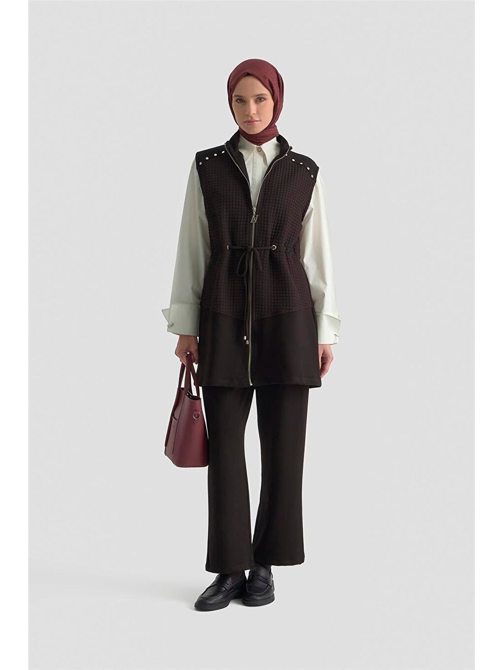 Kapitone Mixli Örme Takım 25Kd1603 Siyah-2