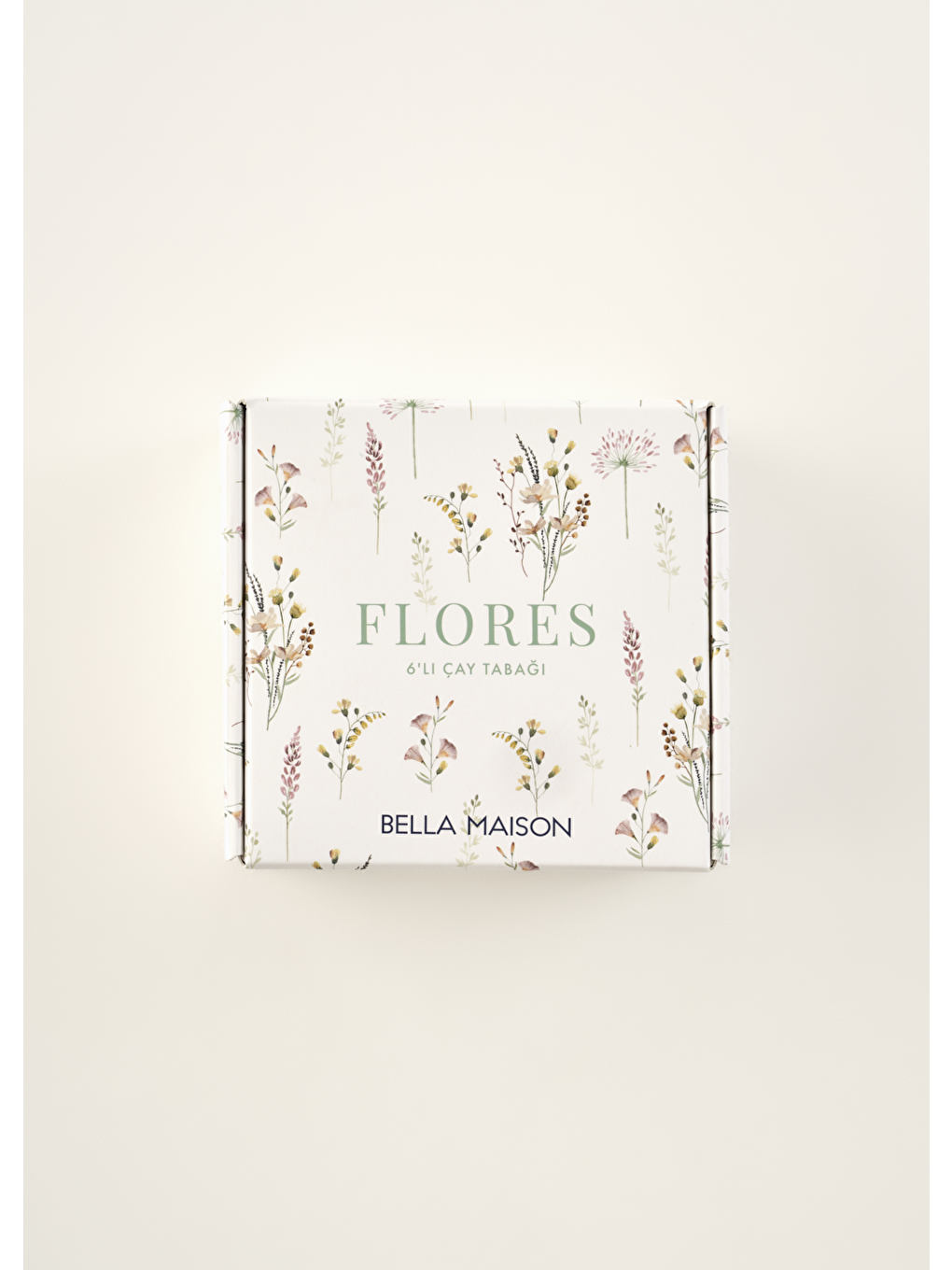 Karışık Flores Porselen 6'lı Çay Tabağı Seti (12 cm)-4