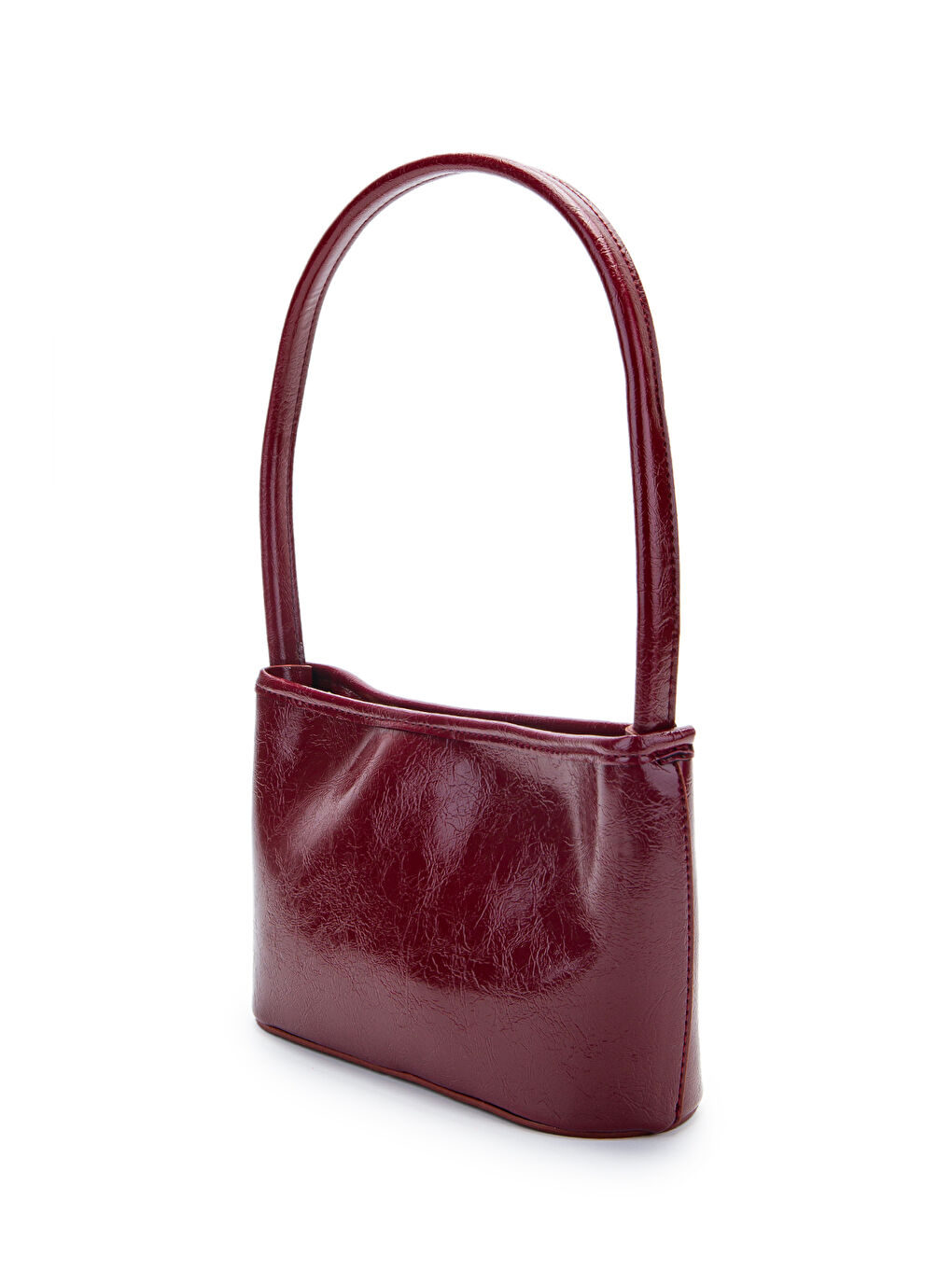 Suni Deri Baget Kadın Kol Çanta Blanca Bordo-2