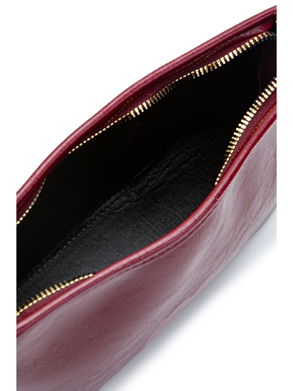 Suni Deri Baget Kadın Kol Çanta Blanca Bordo-4