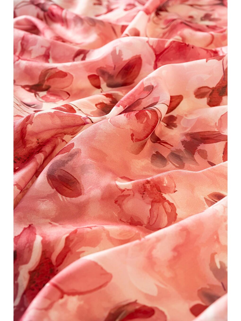 Bordo Kadın Çiçekli Pachira Soft Şal-2