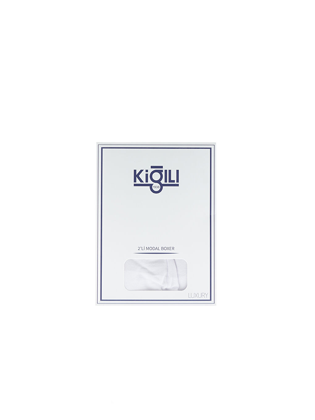 Beyaz Luxury 2'li Boxer Seti-1