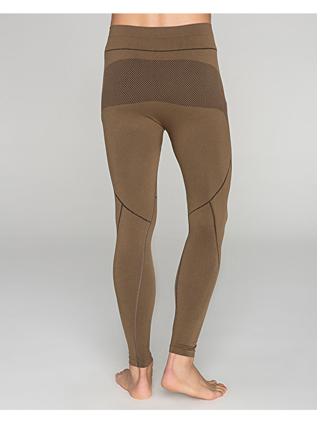 Kahverengi Erkek Seamless Termal Alt İçlik-1