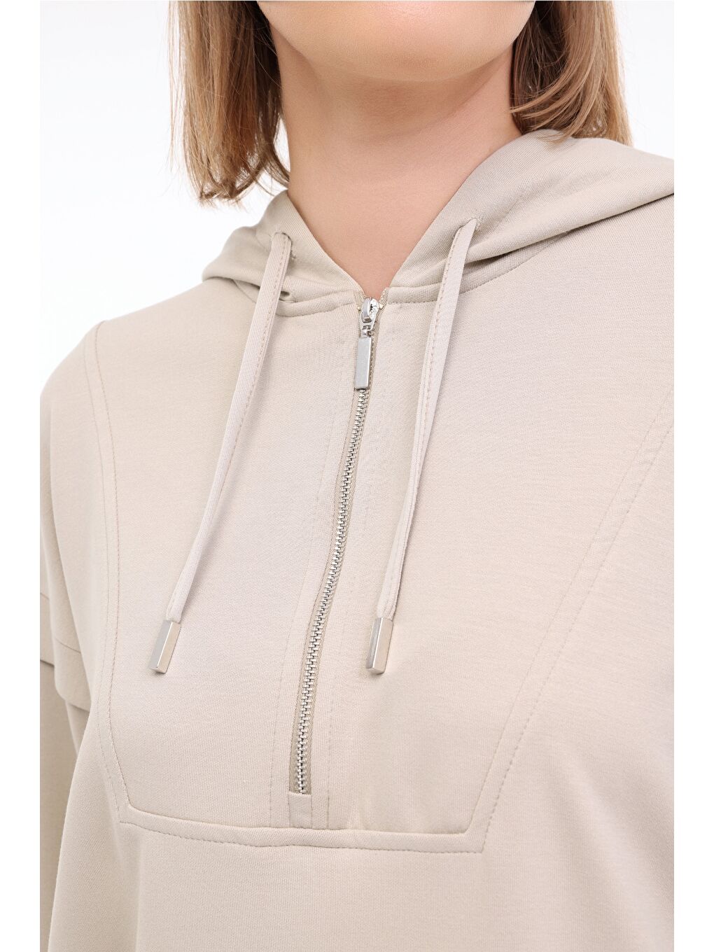 WL DOINA 16MS438 5FX Haki Kadın Sweatshirt-3
