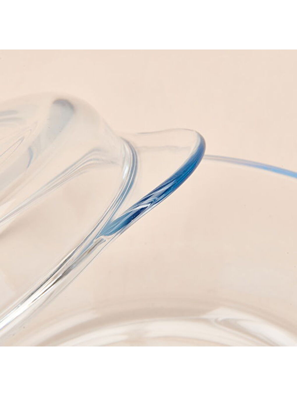 Renksiz Twin Isıya Dayanıklı Yuvarlak Kapaksız Cam Tencere - Şeffaf-2