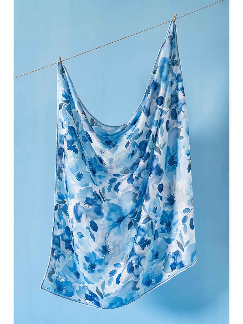 İndigo Kadın Desenli Peonia Soft Eşarp-3