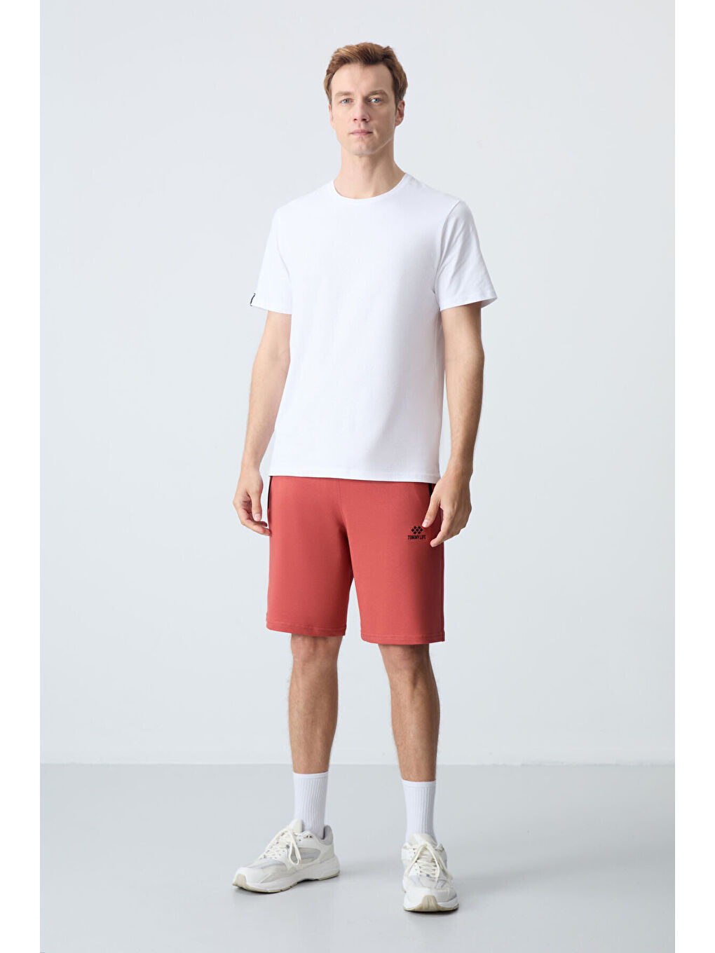 Standart Kalıp 2li Paket Bej-Kiremit Erkek Şort - 81136-1