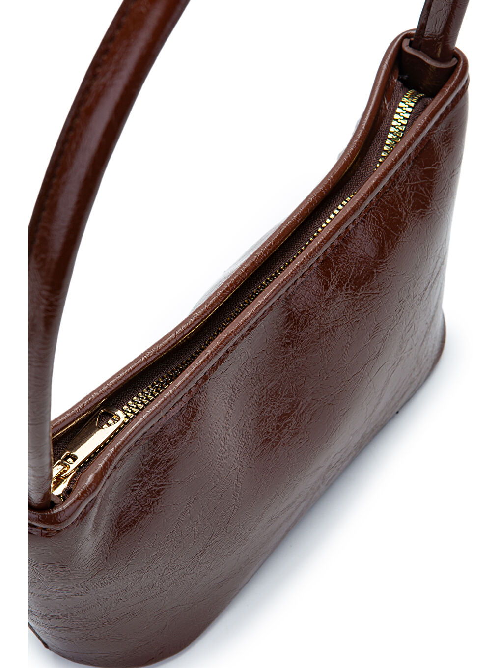 Suni Deri Baget Kadın Kol Çanta Blanca Kahverengi-3