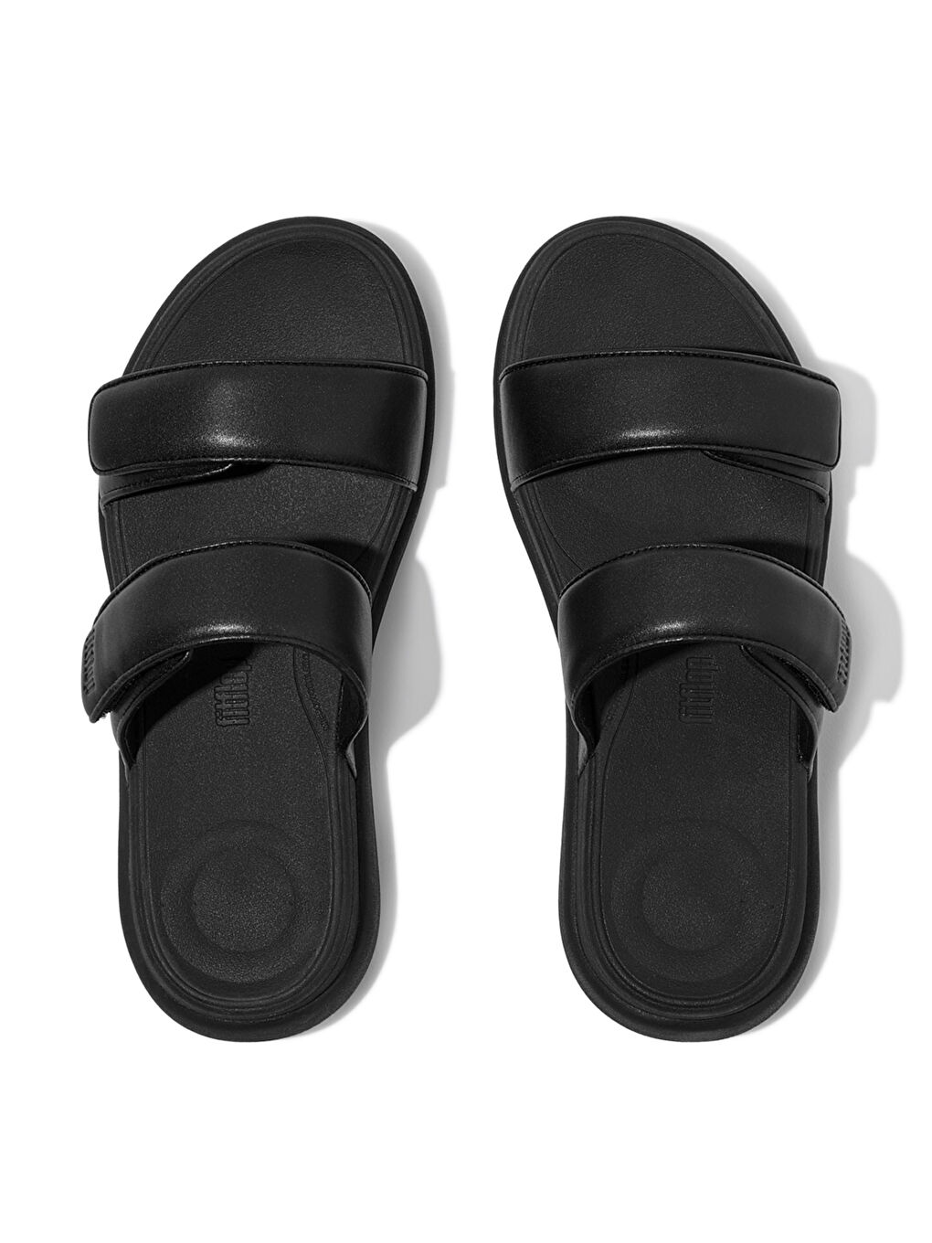 Siyah Kadın Terlik IW2-090 / 675/ A99 Fit Flop F-MODE GO Adjustable Two-Bar Slides-2