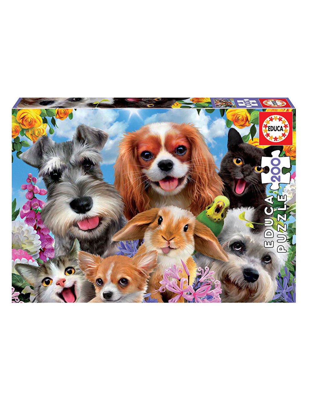 Puzzle 200 Parça Evcil Hayvan Selfie'si 19293