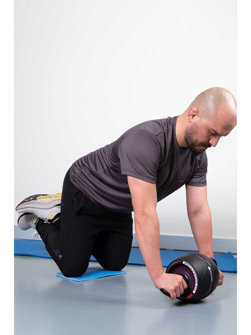 Beyaz Pro Egzersiz Tekerleği Unisex  STD Egzersiz Aletleri-4