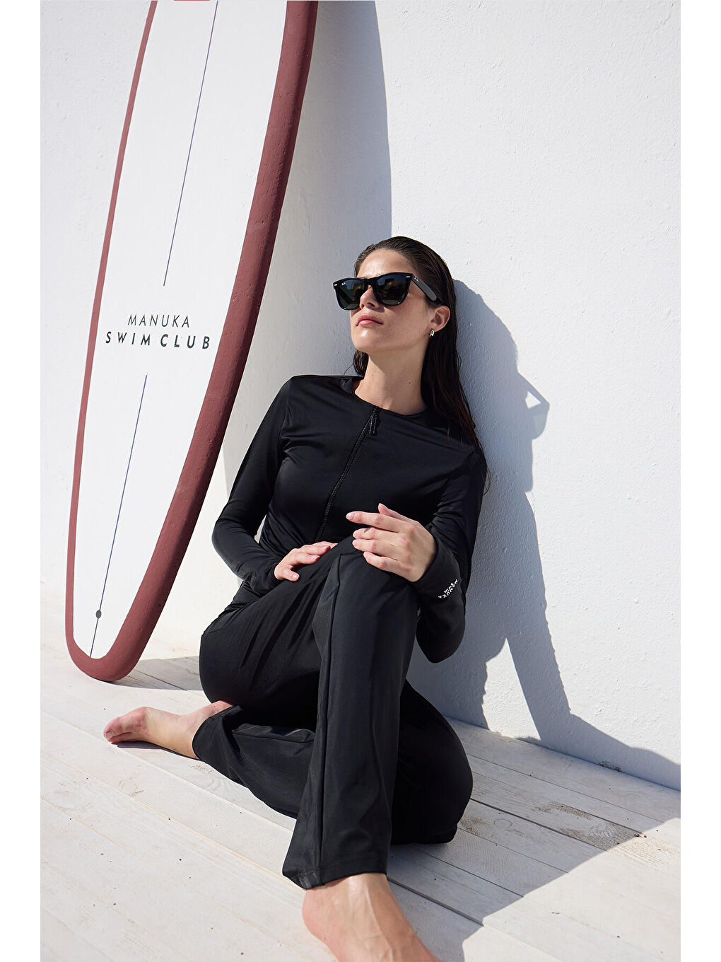 Yüzücü Mayo Tulum Siyah-2