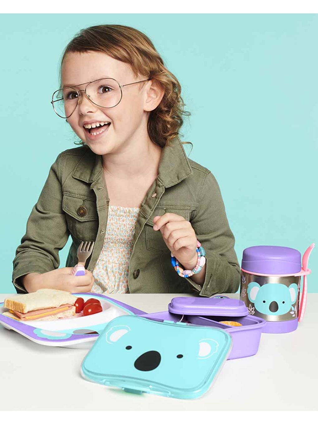 Paslanmaz Çelik Mama Saklama Termosu Seti - Koala-2