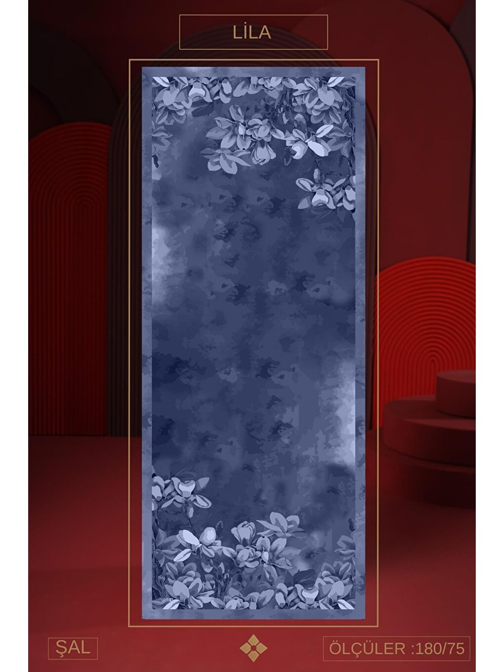 Lila Kadın Imerion Soft Şal-1