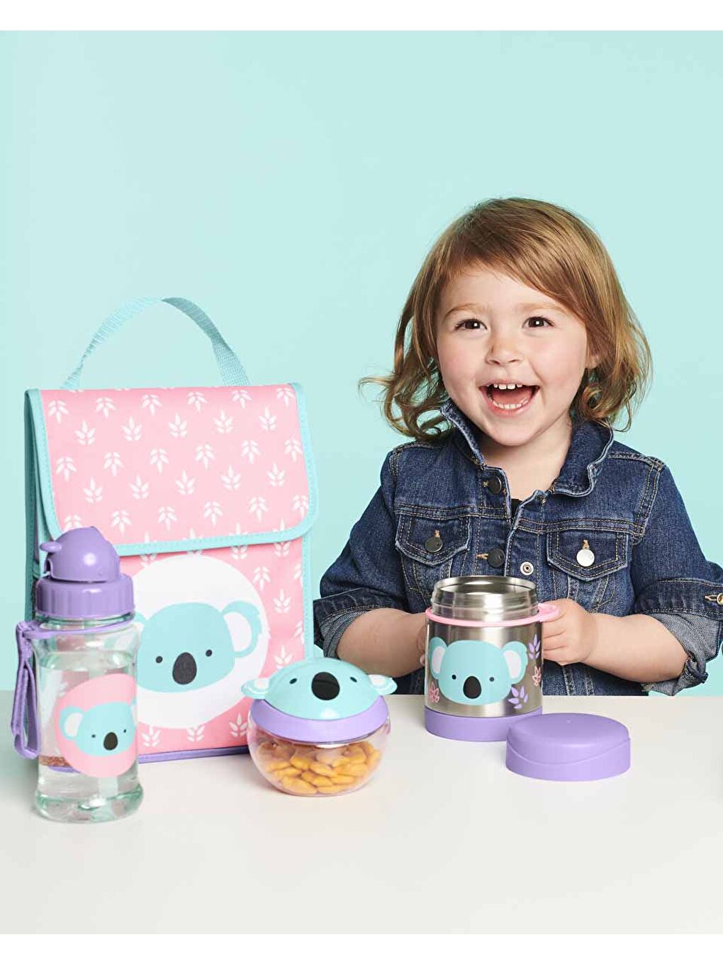 Paslanmaz Çelik Mama Saklama Termosu Seti - Koala-3