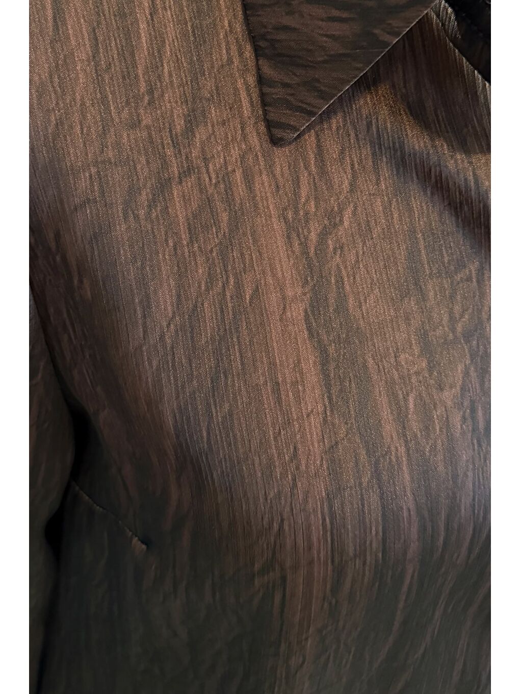 Kahverengi Salaş Gömlek - Koyu Kahve-3