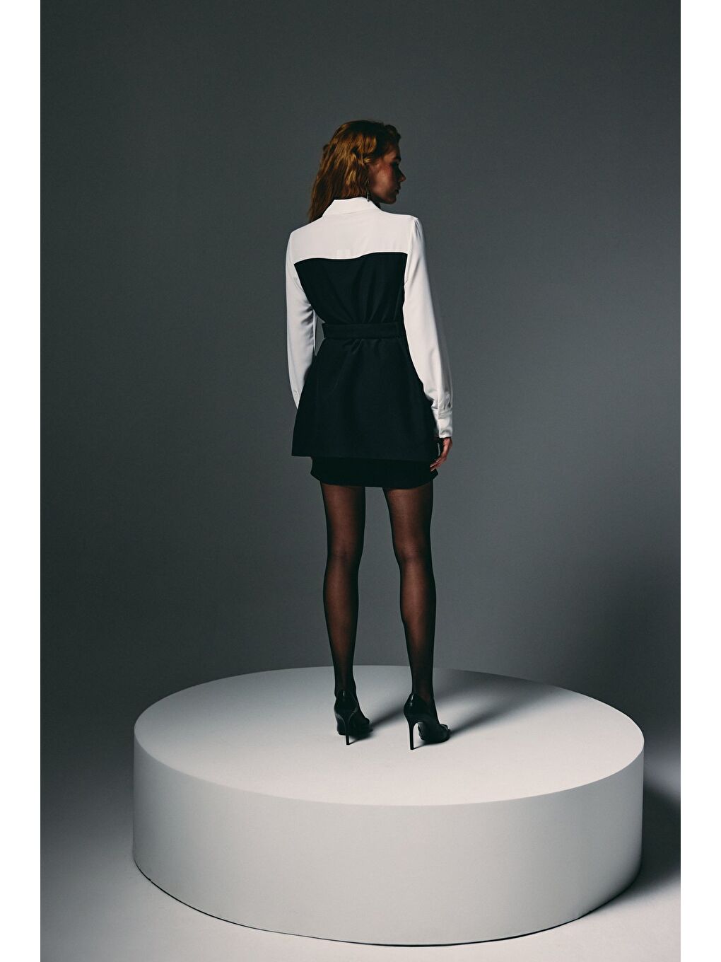 Ceket Görünümlü Gömlek - Siyah-6