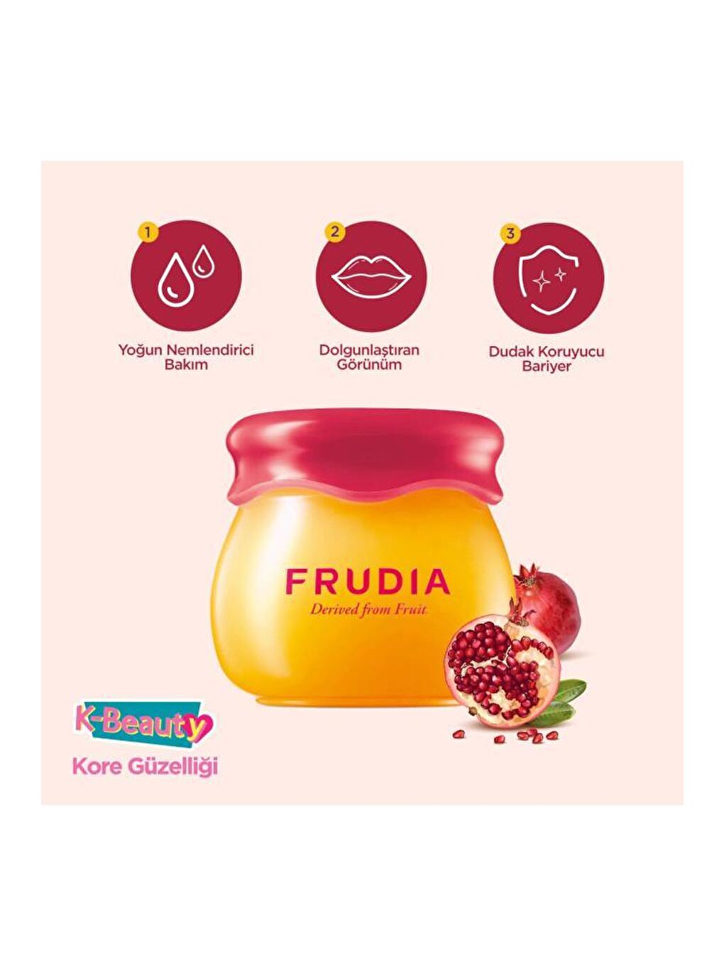 Frudia Renksiz Pomegranate Nemlendirici Dudak Balmı 10 g