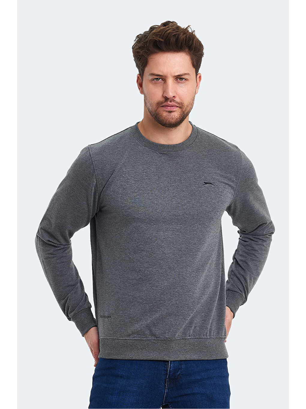 ORVAR IN Erkek Sweatshirt Koyu Gri-2