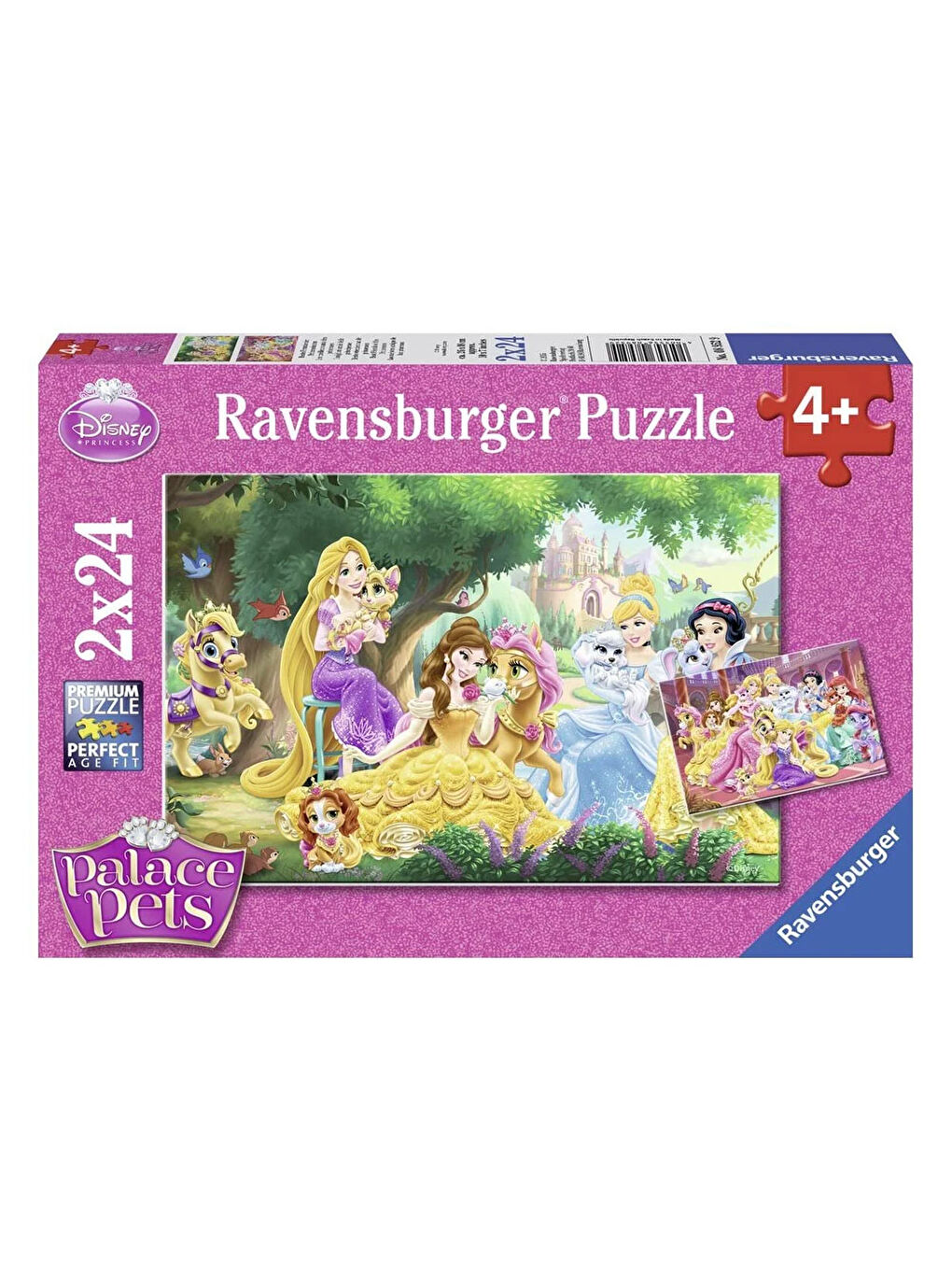 Ravensburger Puzzle 2X24 Prensesin Arkadaşları Rpk089529