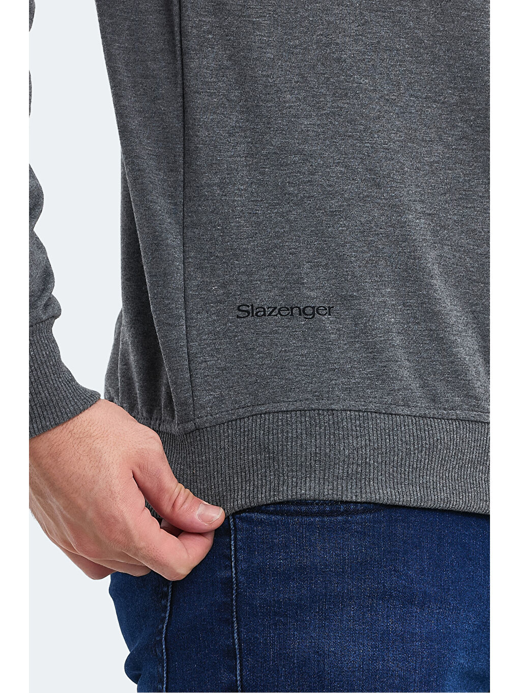 ORVAR IN Erkek Sweatshirt Koyu Gri-4