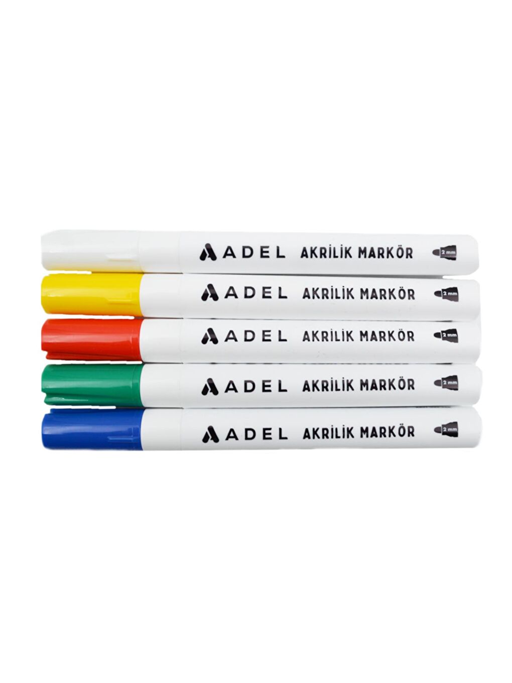 ADEL Akrilik Markör 2 mm 5 Renk Set 16345 - 1