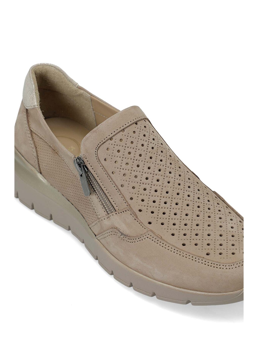 Bej 105901.Z Vizon Kadın Comfort Ayakkabı-6