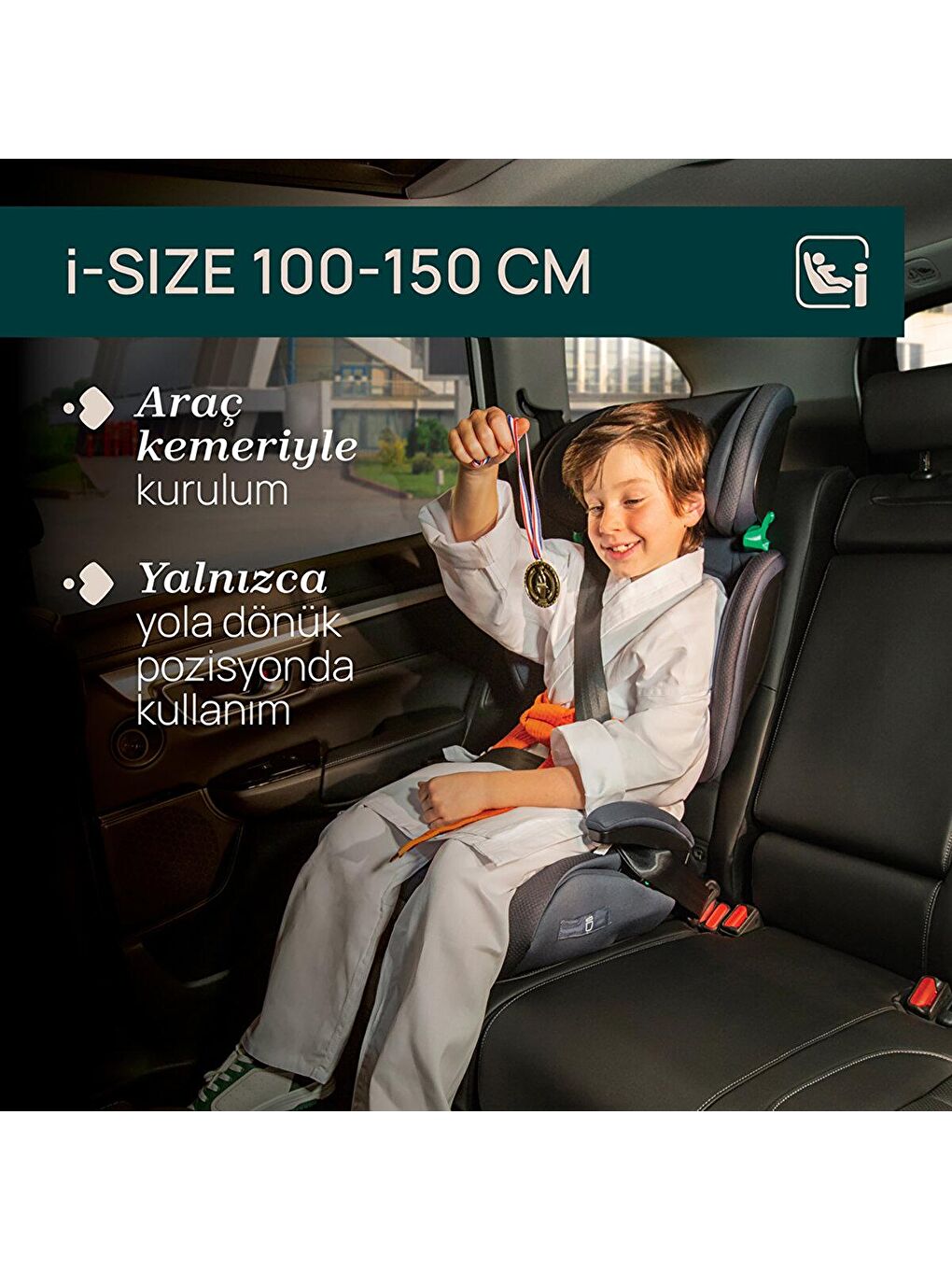 Chicco Siyah Quizy I-Size Oto Koltuğu 100-150 cm - 1