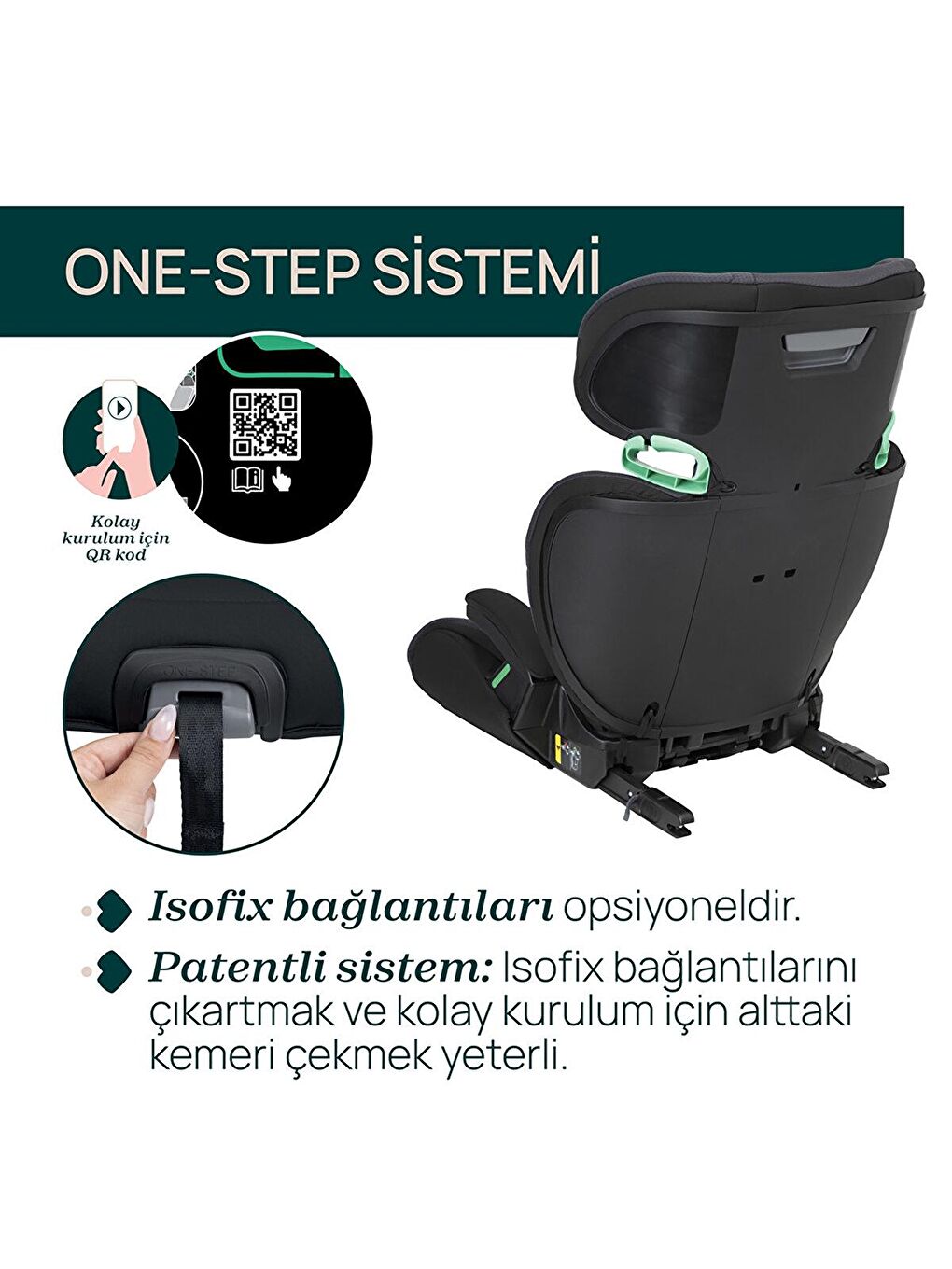 Chicco Siyah Quizy I-Size Oto Koltuğu 100-150 cm - 2