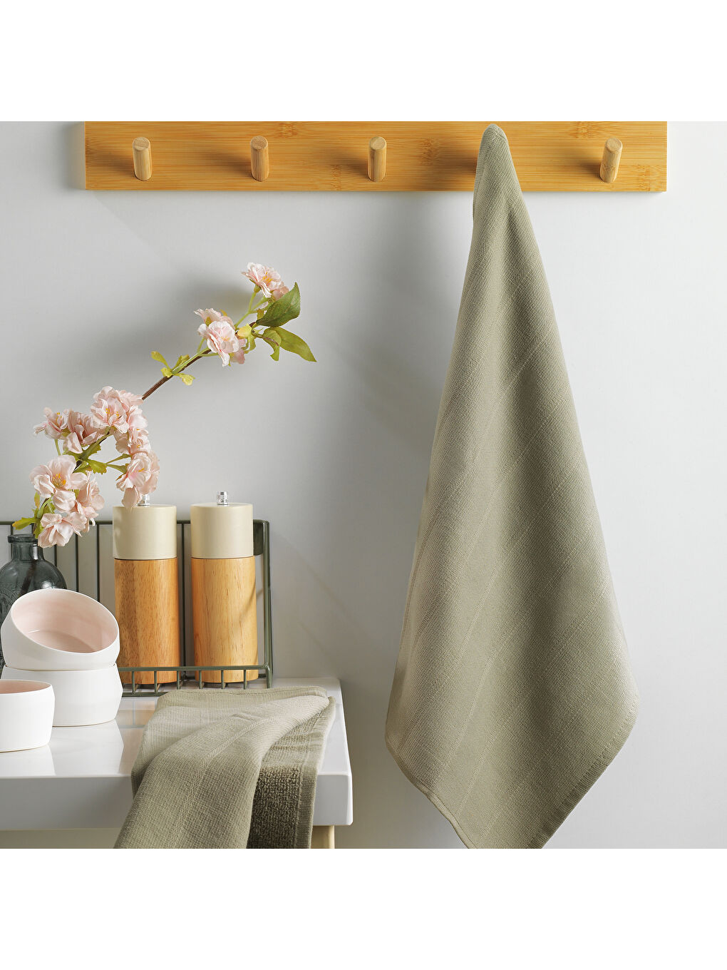 Romy 2 li Kurulama Bezi 40x50 Cm-Yeşil