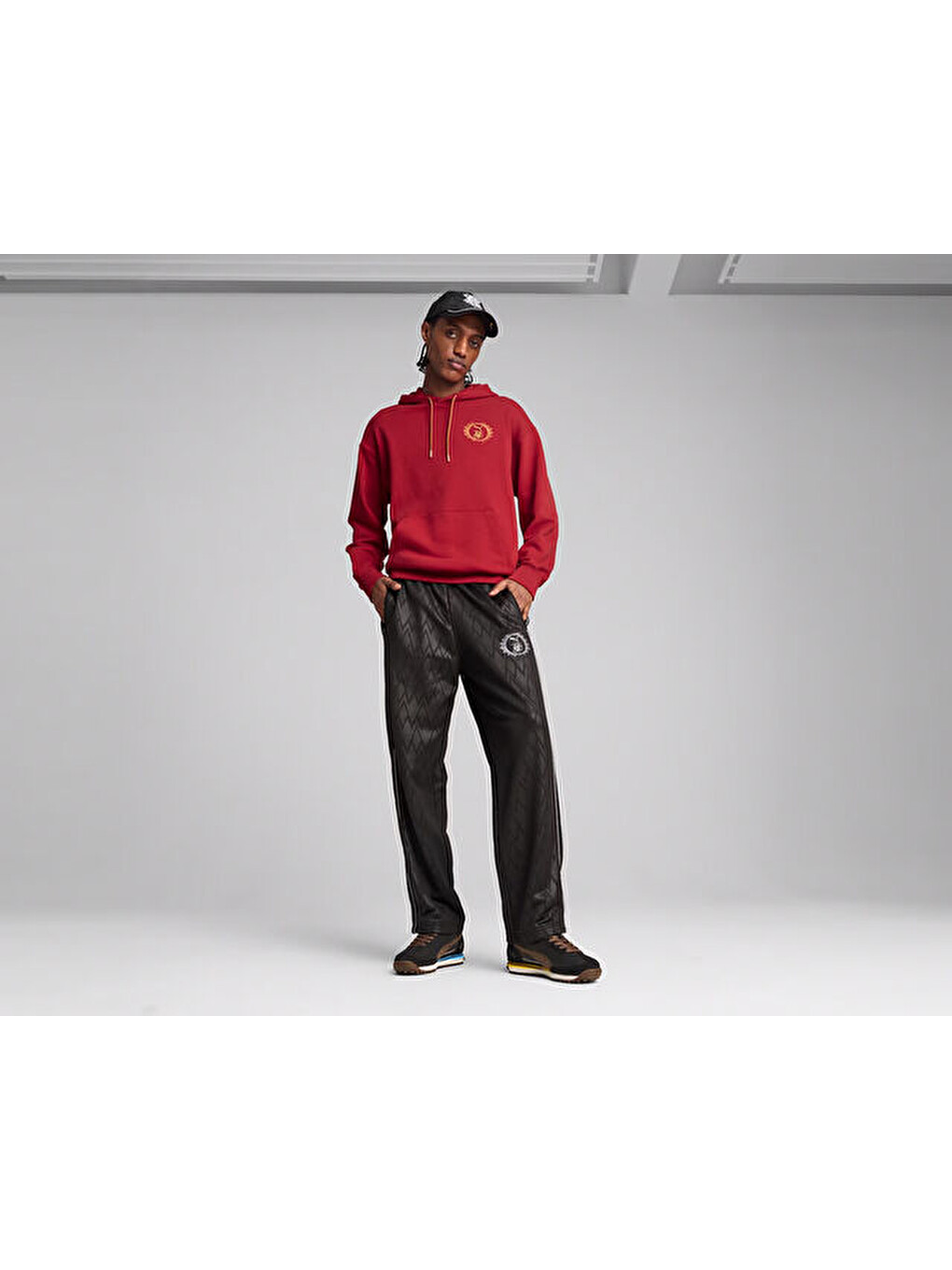 Puma X Harry Potter Hoodie Unisex Günlük Sweatshirts 63009313 Kırmızı-3