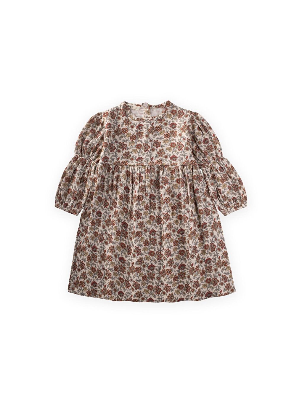 Elbise 4-12 Yaş Bej-1